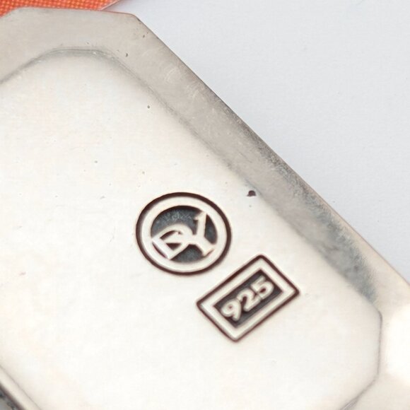 DAVID YURMAN Sterling Silver Small Streamline Pave Black Diamonds Amulet Pendant - Picture 8 of 10